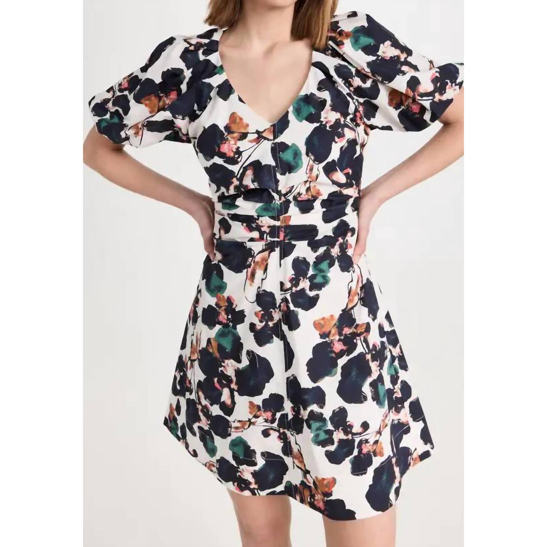 New Tanya Taylor Lacey Dress In Chalk Multi